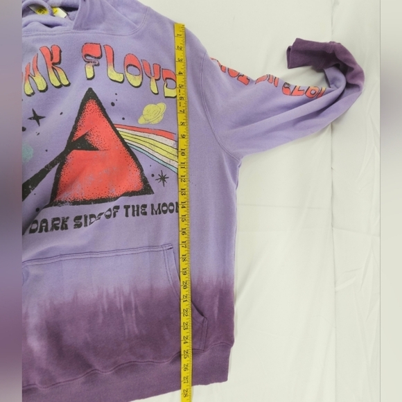 Pink Floyd Dark Side Of The Moon Hooded Sweatshirt In Jasper Purple Sz Med NWT - Picture 8 of 9